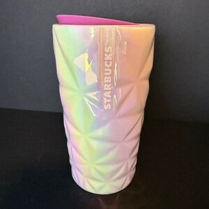 Starbucks Collector 2023 Limited Edition Prism Snowflake Ceramic Tumbler 12 oz